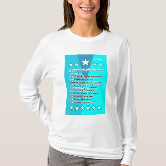 11 Onderwijsdoeleinden T-shirt (Voorkant)