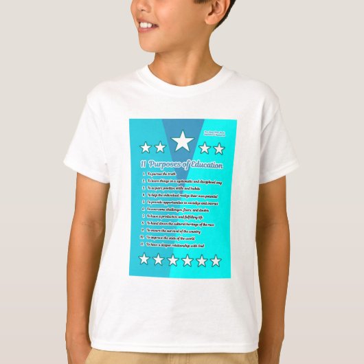 11 Onderwijsdoeleinden T-shirt (Voorkant)