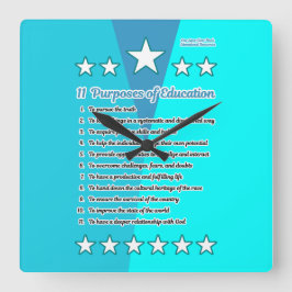 11 Onderwijsdoeleinden Vierkante Klok