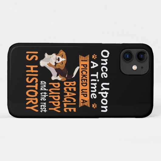 11 One Upon A Time Beagle Puppy Case-Mate iPhone Case (Achterkant (horizontaal))