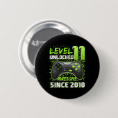 11 Ontgrendeld Geweldige 2010 Videospel 11e Verjaa Ronde Button 5,7 Cm (Voorkant /achterkant)