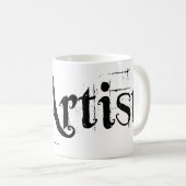 11 oz "Artiest" witte mok (Voorkant rechts)