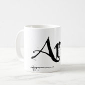 11 oz "Artiest" witte mok (Voorkant links)