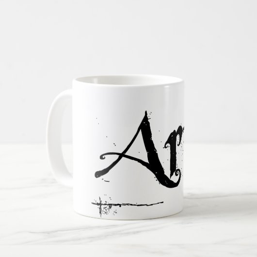 11 oz "Artiest" witte mok (Voorkant links)