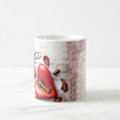 11 Oz. Coffee Mok Country Wood Key naar mijn harts (Center)
