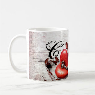 11 Oz. Coffee Mok Country Wood Key naar mijn harts
