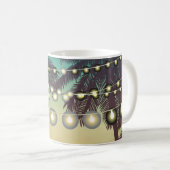 11 oz. Koffie Mok Beach Sunset Palm Tree String Li (Voorkant rechts)