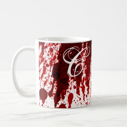 11 Oz. Koffie Mok Bloedplaatje Vampier Gothic Ho (Links)
