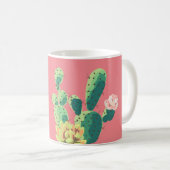 11 oz. Koffie Mok Bohemian Cactus Succulenten Dess (Voorkant rechts)