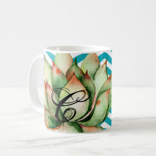 11 oz. Koffie Mok Boho Cacti Cactus Succulent Bohe