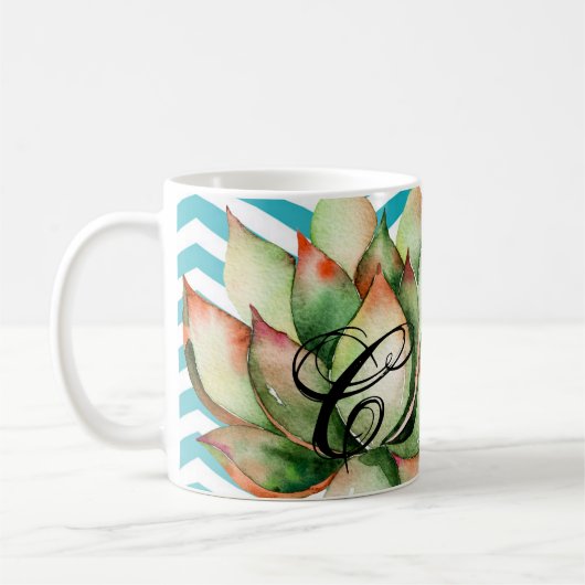 11 oz. Koffie Mok Boho Cacti Cactus Succulent Bohe (Links)