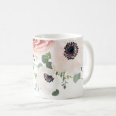 11 oz. Koffie Mok Geometrische Tuin Roos Anemone (Voorkant rechts)