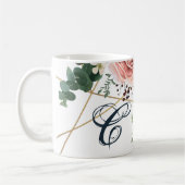 11 oz. Koffie Mok Geometrische Tuin Roos Anemone (Links)