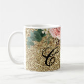 11 oz. Koffie Mok Geometrische Tuin Roos Gouden Gl (Links)