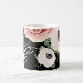 11 oz. Koffie Mok Geometrische Tuin Roos Zwart (Center)