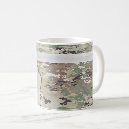 11 oz. Koffie Mok Leger OCP Camo Uniform Camoflaug (Voorkant rechts)