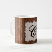 11 oz. Koffie Mok Schuur Hout Land Rustiek (Voorkant links)