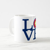 11 oz koffie mok-Shiba liefde Koffiemok (Voorkant links)