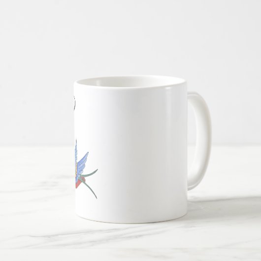 11 oz. Koffie Mok Traditional Bird Tattoo Sparrow (Voorkant rechts)