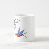 11 oz. Koffie Mok Traditional Bird Tattoo Sparrow (Center)