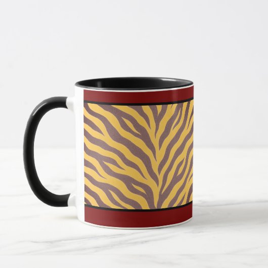 11 OZ. KOFFIE MOK - "ZULU PRINT" (Links)