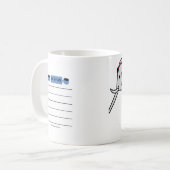 11 oz koffie/theebeker "Onthoud" olifant Koffiemok (Voorkant links)