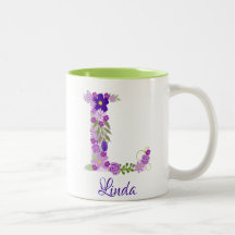 11 oz Lavendel Paarse Monogrammed Koffie Mok