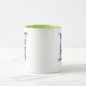 11 oz Lavendel Paarse Monogrammed Koffie Mok (Midden)