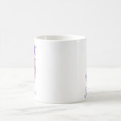 11 oz Lavendel Paarse Monogrammed Koffie Mok (Center)