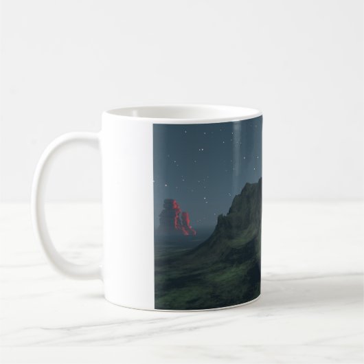 11 oz mok met ("Woestijnmonumenten"-afbeelding (Links)