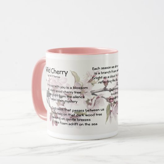 11 oz Mok "Wild Cherry" door Erin A Thomas (levend (Voorkant links)