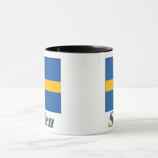 11 oz Ringer Mok Flag/Zweden (Midden)