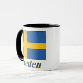 11 oz Ringer Mok Flag/Zweden (Voorkant links)