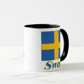 11 oz Ringer Mok Flag/Zweden (Voorkant rechts)