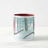 11 oz rode kardinale Mok (Midden)