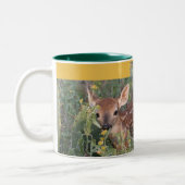 11 oz. twee toonaangevende mok met Texas Whitetail (Links)