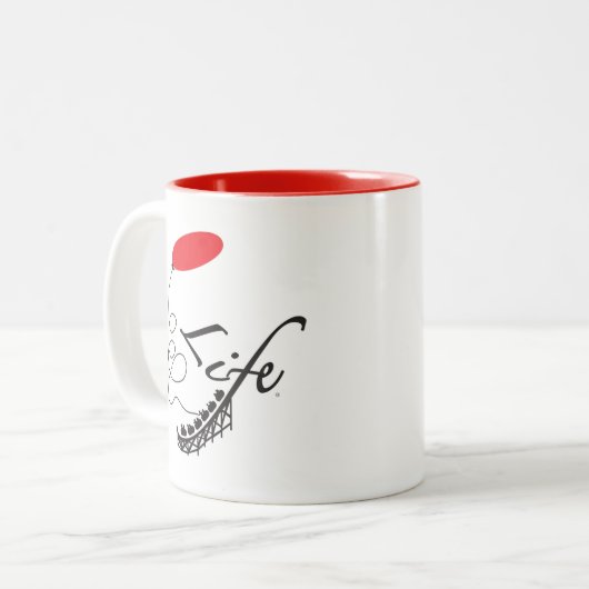 11 oz tweekleurige kop (Voorkant links)