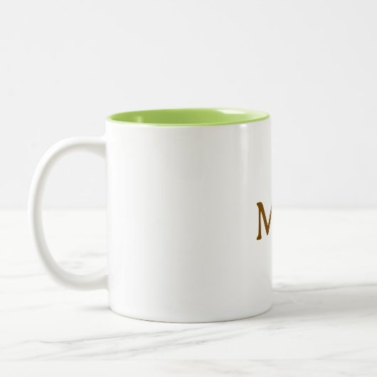11 oz Tweekleurige mok (Links)