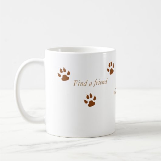 11 oz witte Mok met Oscar (Links)