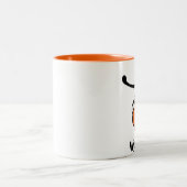 11 oz. WyzAnt-Mok met twee tonijnen Tweekleurige Koffiemok (Center)