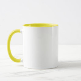 11 oz Yellow Accent Mok voor Dagelijkse Sips