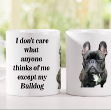 11-oz Zwart Frans Bulldog Mok Funny Dog Mok