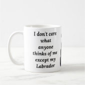 11 oz Zwart Labrador Retriever Funny Gift Mok (Links)