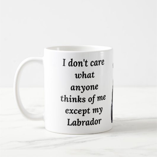 11 oz Zwart Labrador Retriever Funny Gift Mok (Links)