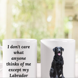 11 oz Zwart Labrador Retriever Funny Gift Mok