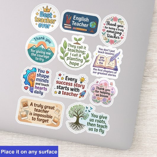 11-pack Quotes | Stickers voor waardering voor ler