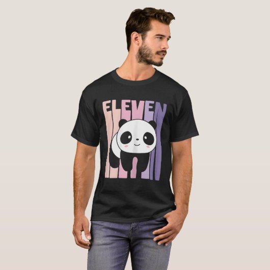 11 Panda 11e B-dag T-shirt (Voorkant volledig)