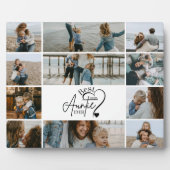 11 Personalized Best Aunt Photo Collage Fotoplaat (Voorkant)