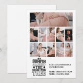 11 Photo Christmas Tree Pregnancy Announcement Feestdagenkaart (Voorkant / Achterkant)