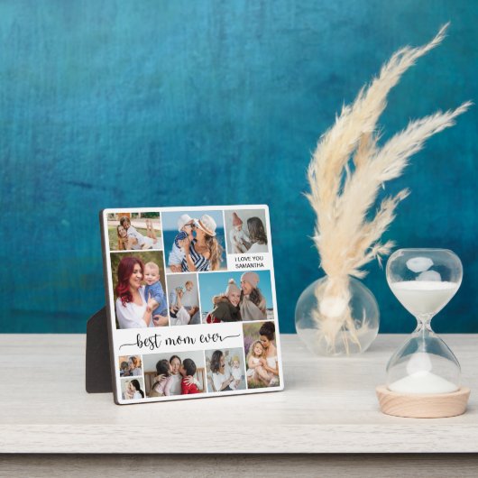 11 Photo Collage Best Mom Ever Fotoplaat (Insitu)